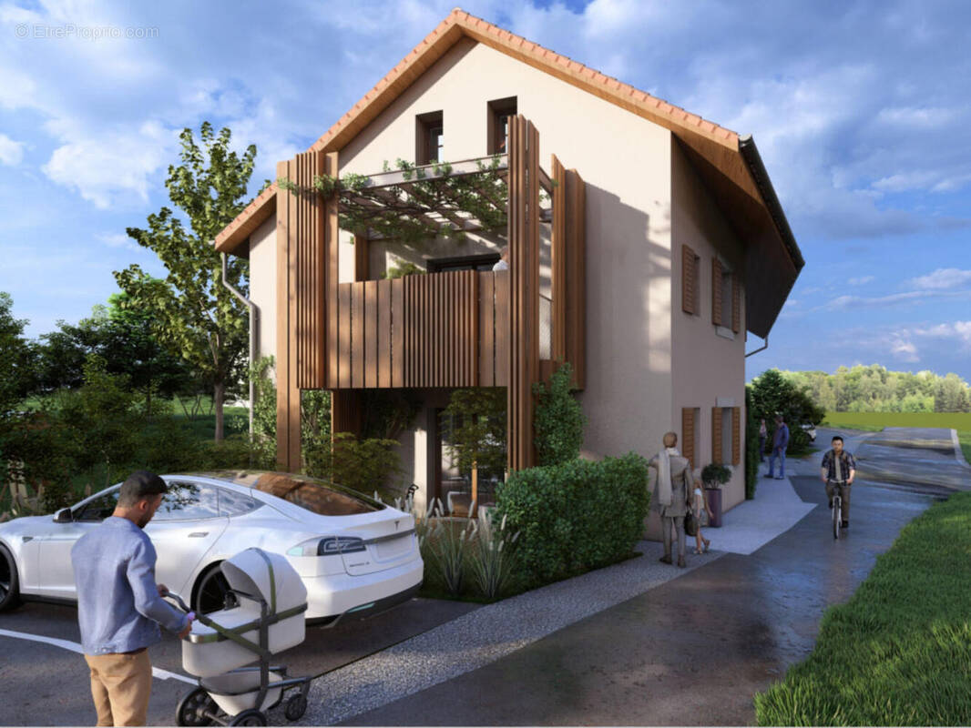 Vue est - Appartement à ARCHAMPS