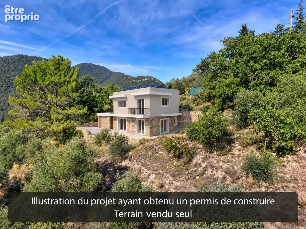 Pierrefeu   Terrain de 1 562 m2 exposé sud avec permis de construire accordé - photo 4