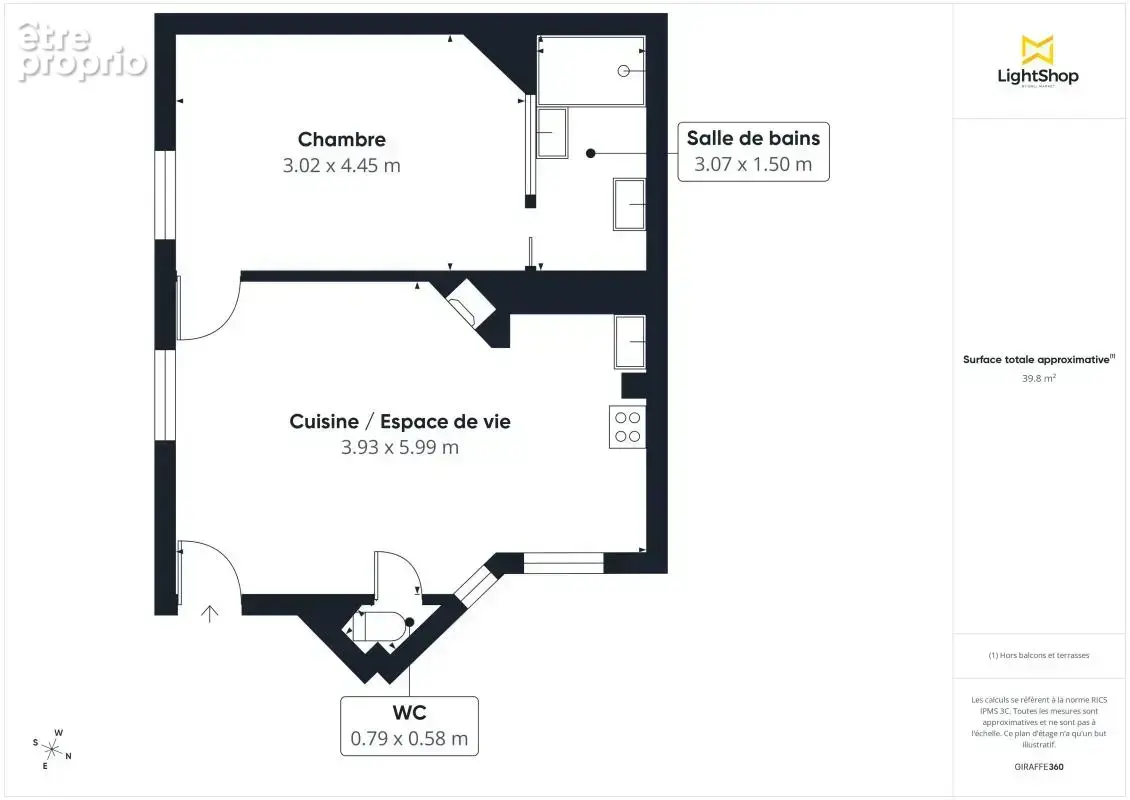 Appartement 2 pièces avec cave - 41,55 m² Carrez - Rue Duvivier, Paris 7ème - photo 9