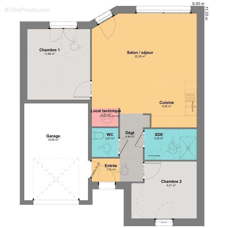 Maison 4 pièces 64 m2 - photo 3