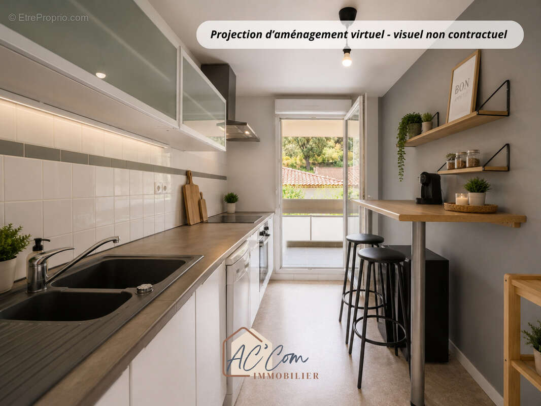 Appartement t4 79.65m2 en dernier etage avec terrasse et 2 parking en sous-sol - photo 7