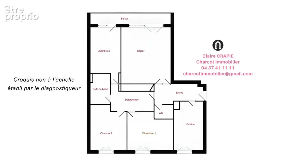 EXCLUSIVITÉ   LYON 5ème, près Point du Jour, appartement T4 traversant de 95 m2 + terrasse / Garage en sus - photo 3