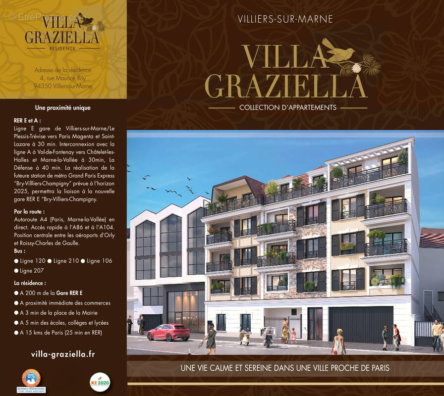 Appartement à VILLIERS-SUR-MARNE