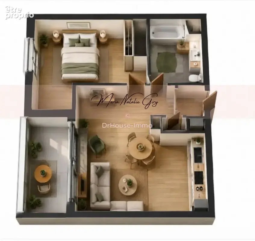 Appartement 44 m² à Villenave-D'ornon  - photo 2