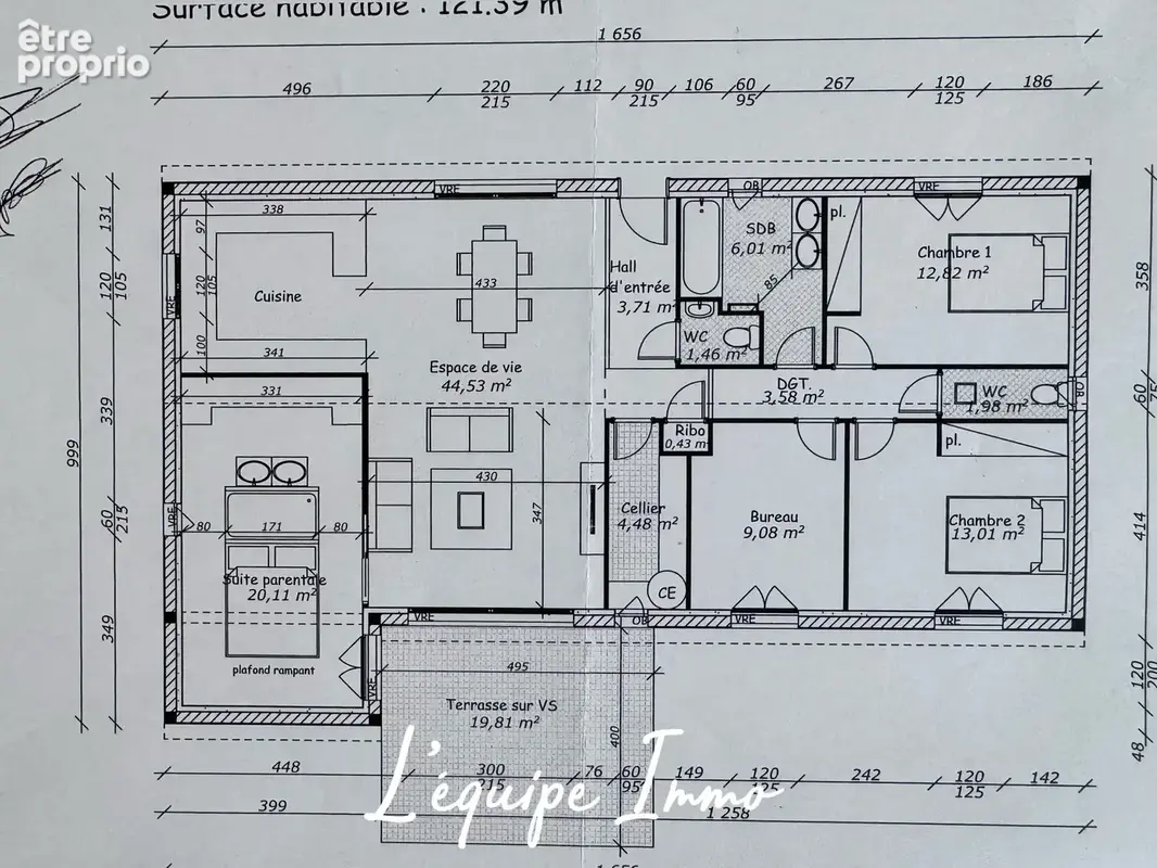 Maison récente 4 chambres au calme avec terrain de 589 m2 - photo 11