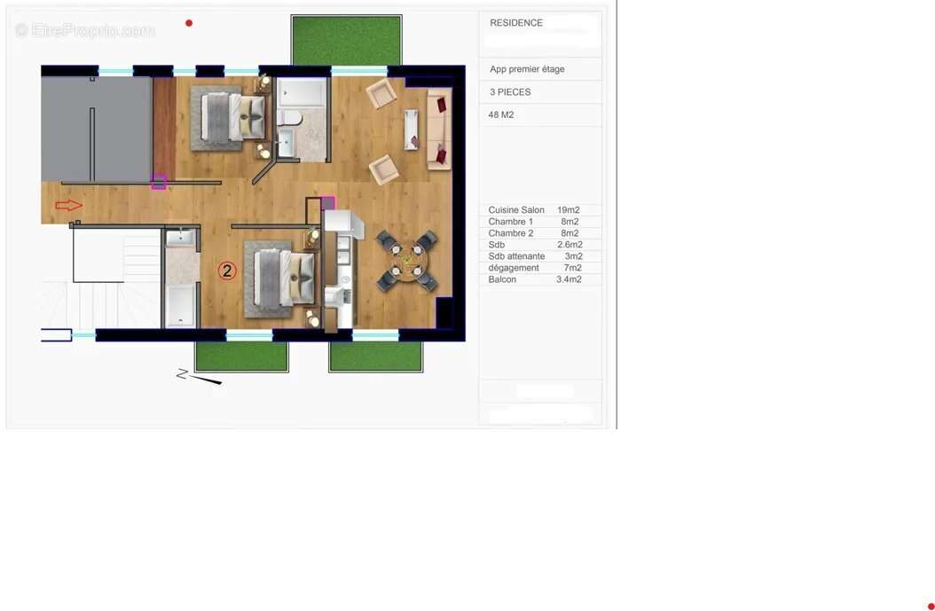 Appartement à MANDELIEU-LA-NAPOULE