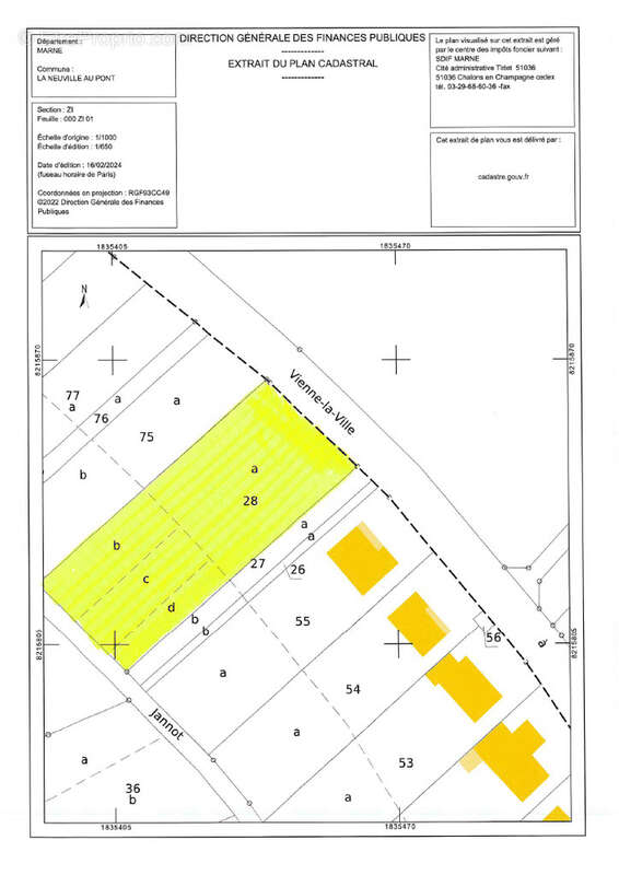 Terrain à LA NEUVILLE-AU-PONT