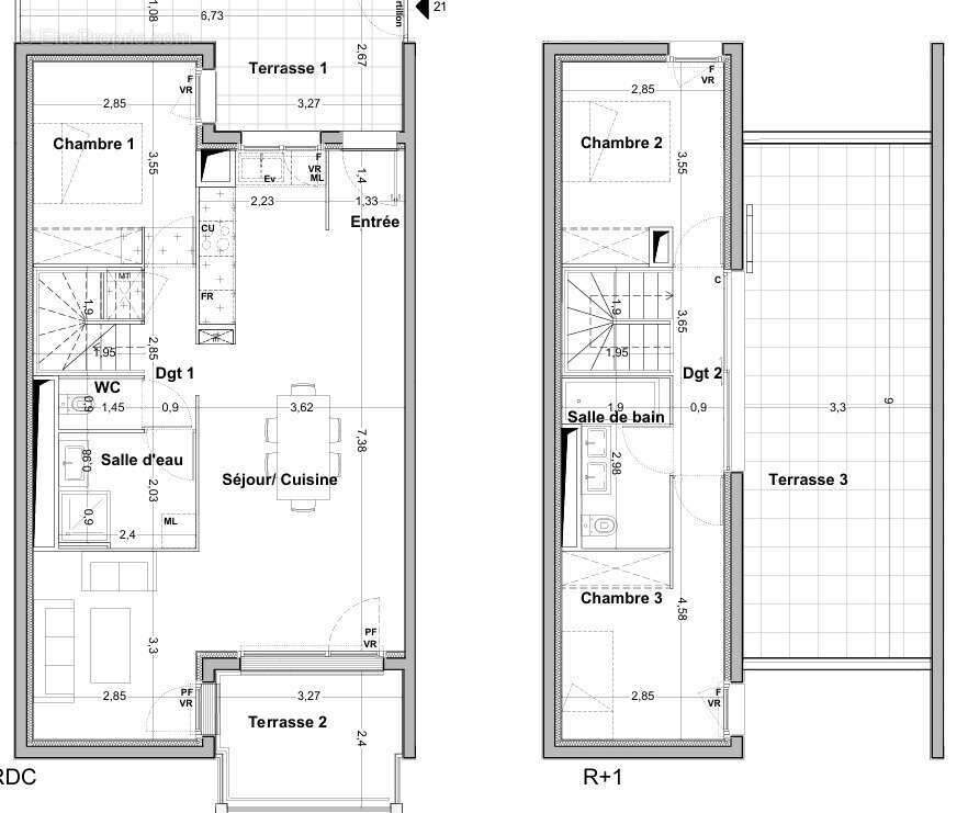Appartement à FLOIRAC
