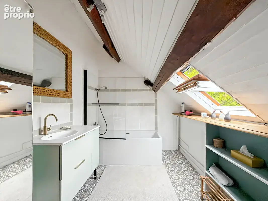Maison en pierre avec dependance - viennes en arthies - 8pièces - photo 8