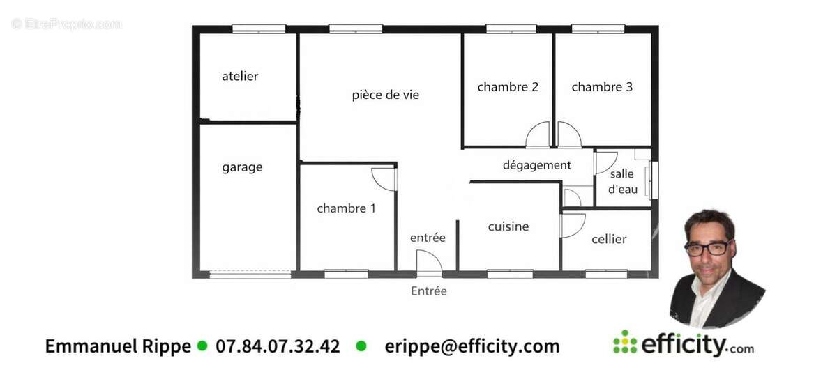 Maison 98 m² à Saint-Genis-D'hiersac  - photo 2
