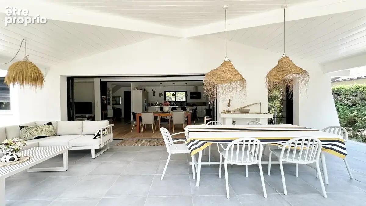 Hossegor  seignosse plage des estagnots  villa d'architecte contemporaine avec piscine - photo 7
