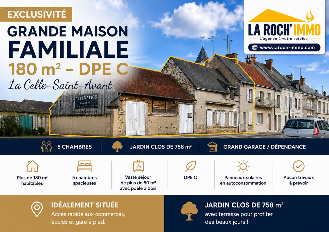 Maison à LA CELLE-SAINT-AVANT
