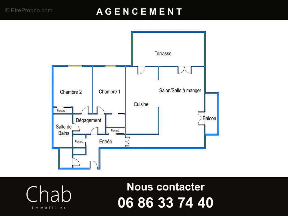 Appartement à LA DESTROUSSE