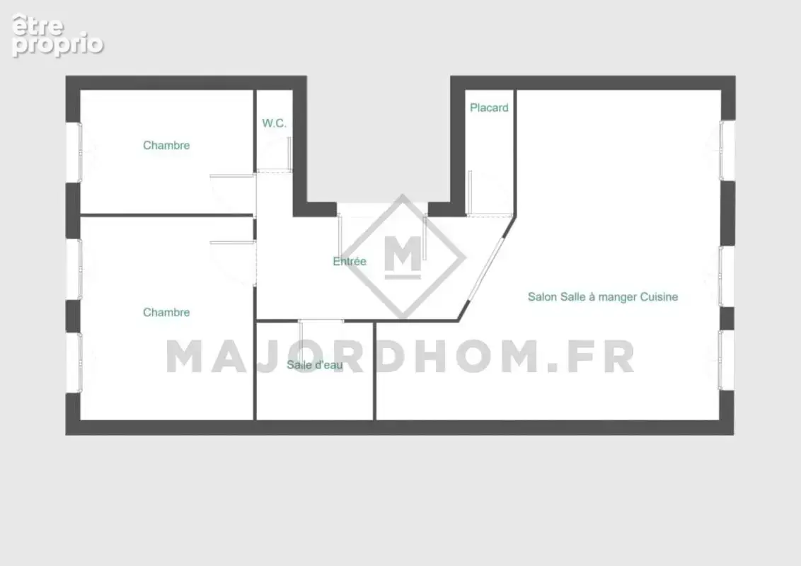 Exclusivité: bel appartement type 3 spacieux et lumineux, bel immeuble ancien 13001 - photo 14