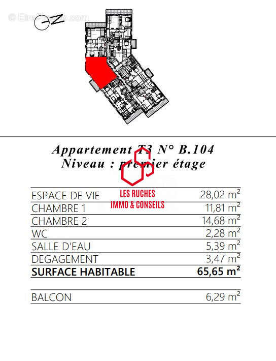 Appartement à LAGNY-SUR-MARNE