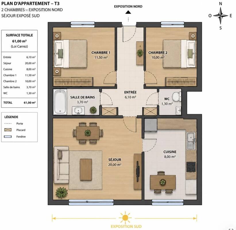 Appartement à MONTREUIL