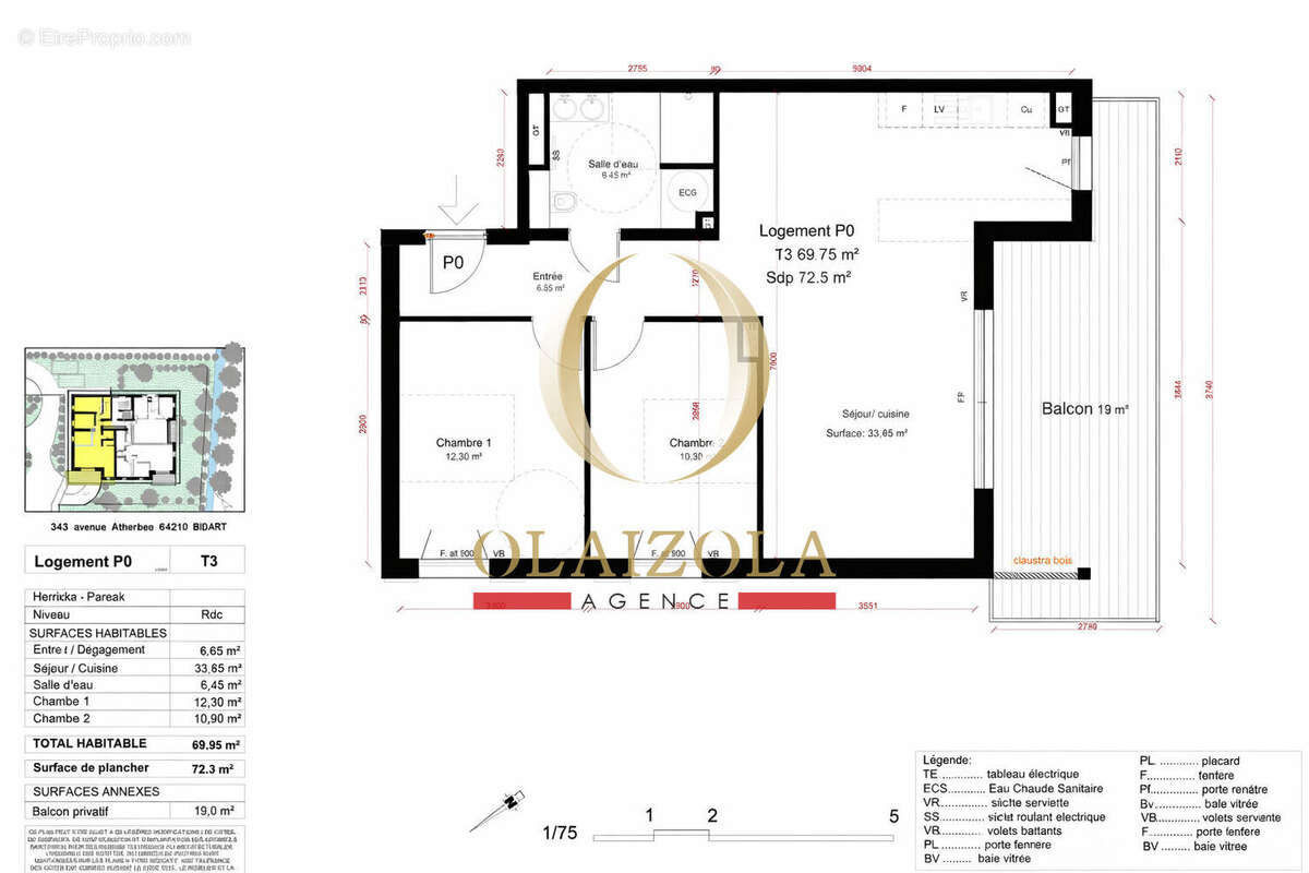 Appartement à BIDART