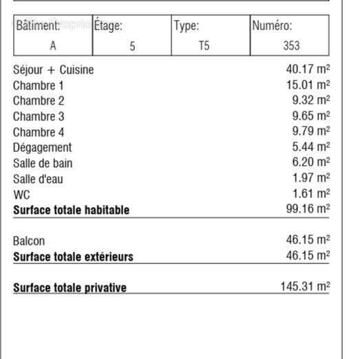 Appartement à MASSY