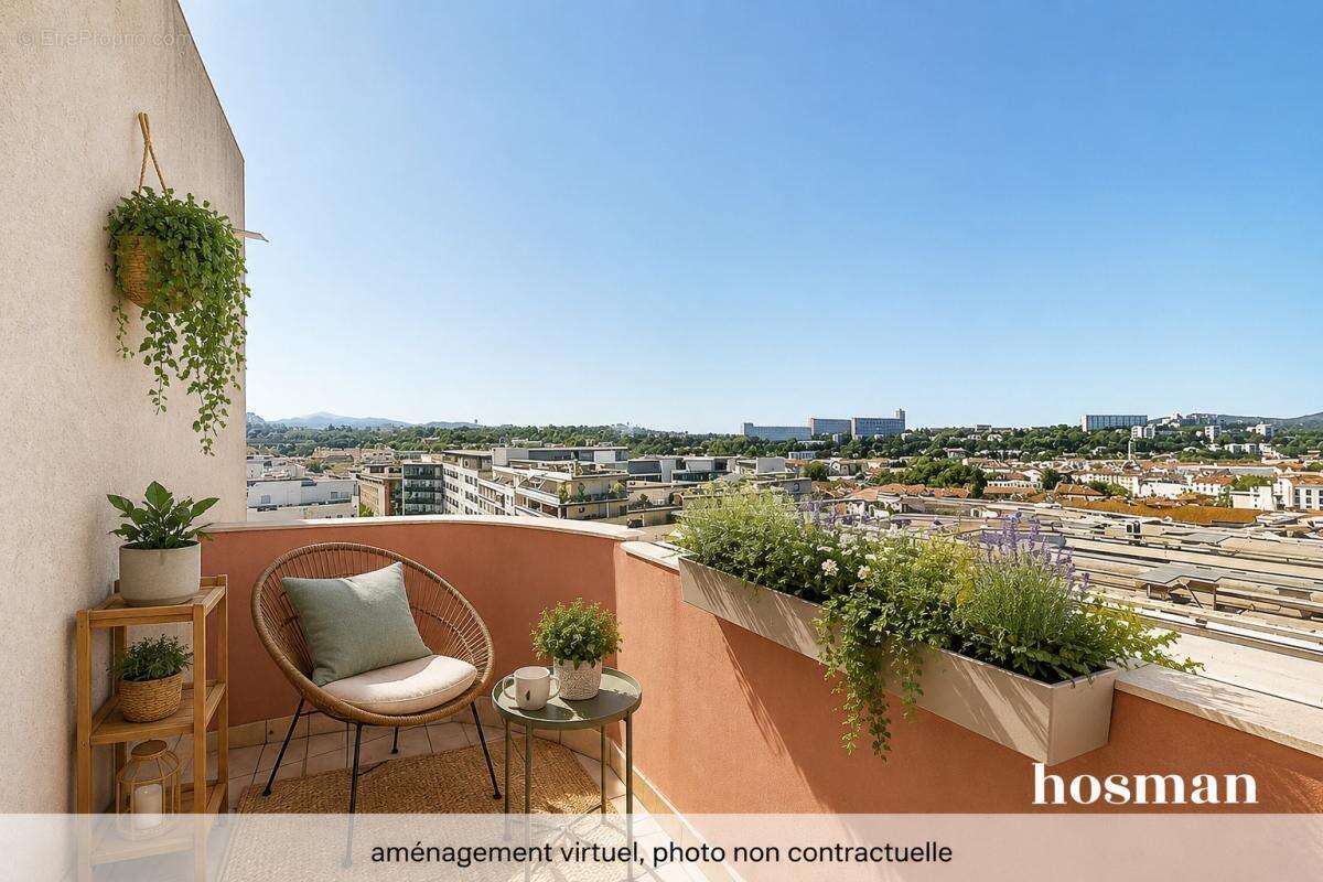 Appartement traversant de 3 pièces de 68 m² avec balcon - Vue dégagée et garage double- Place Jean Monnet, Lyon 9 - photo 3