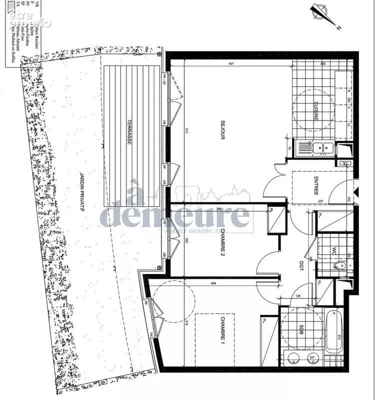 Appartement 3 pièces de 69m2 avec jardin, cave et parking - photo 9
