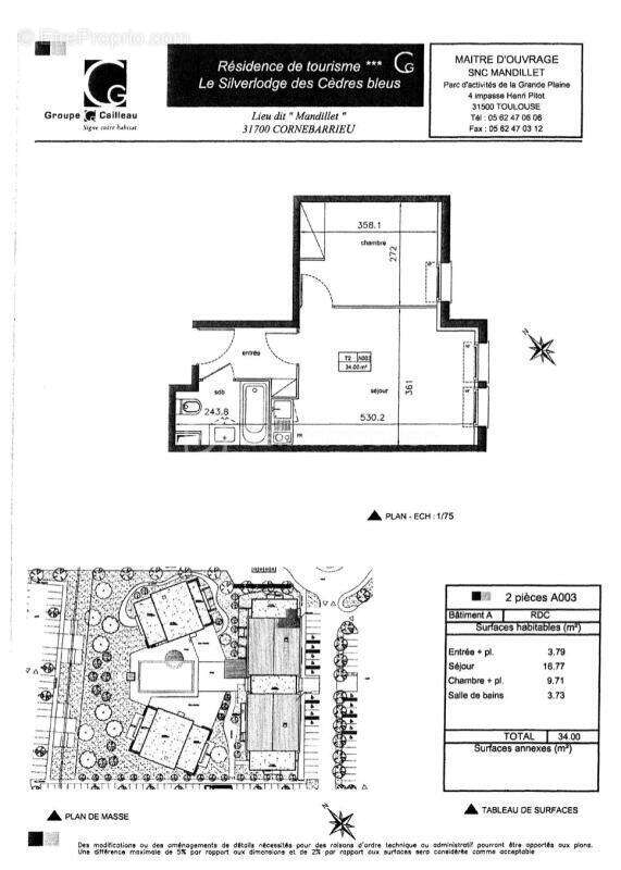 Appartement à CORNEBARRIEU