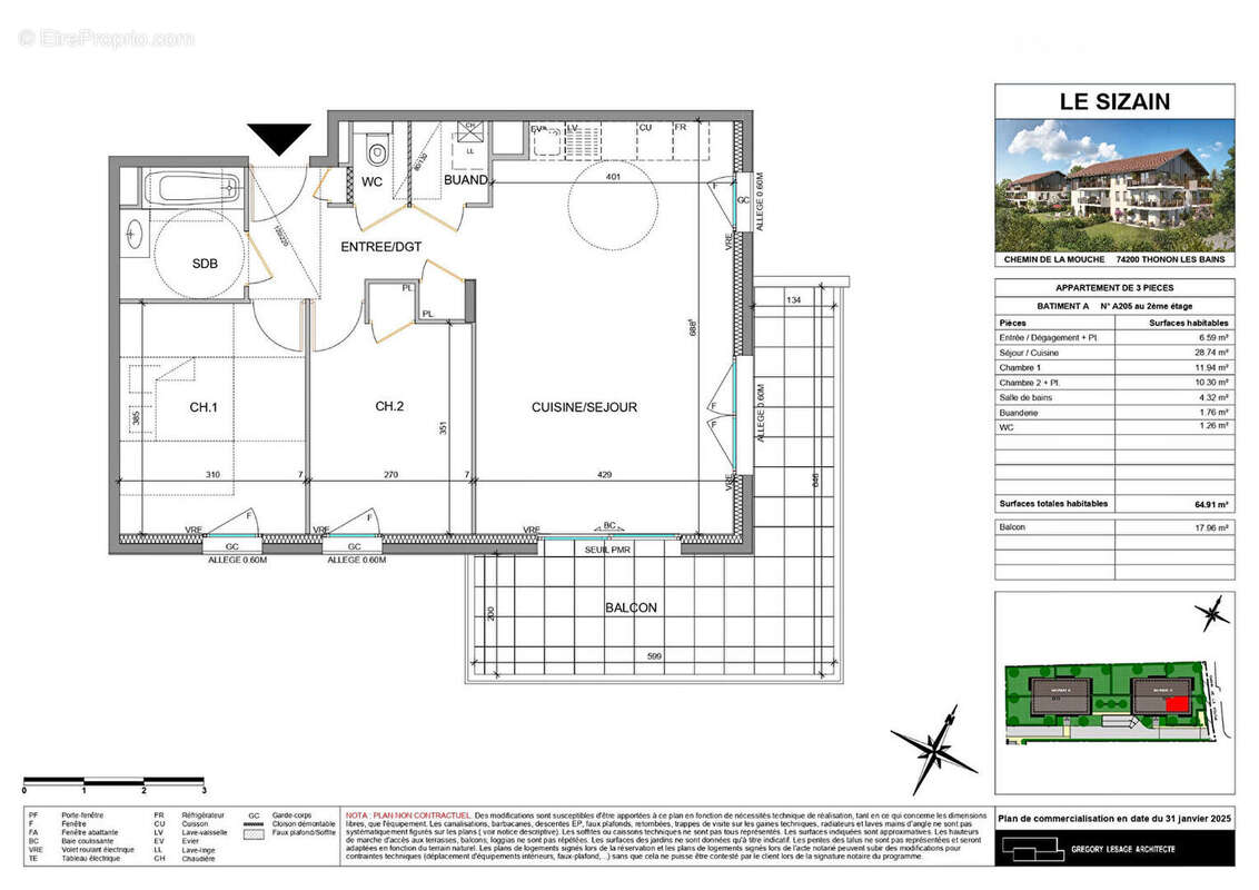 Appartement à THONON-LES-BAINS