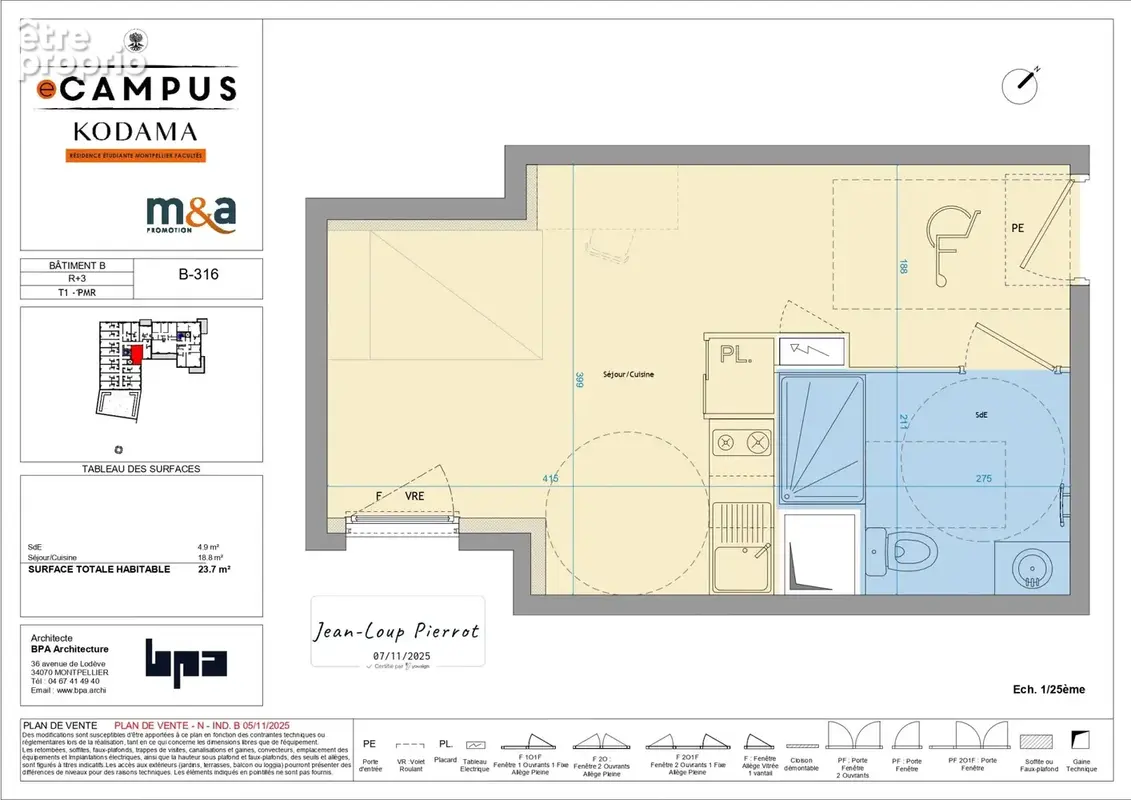 Appartement 23 m² à Montpellier  - photo 8