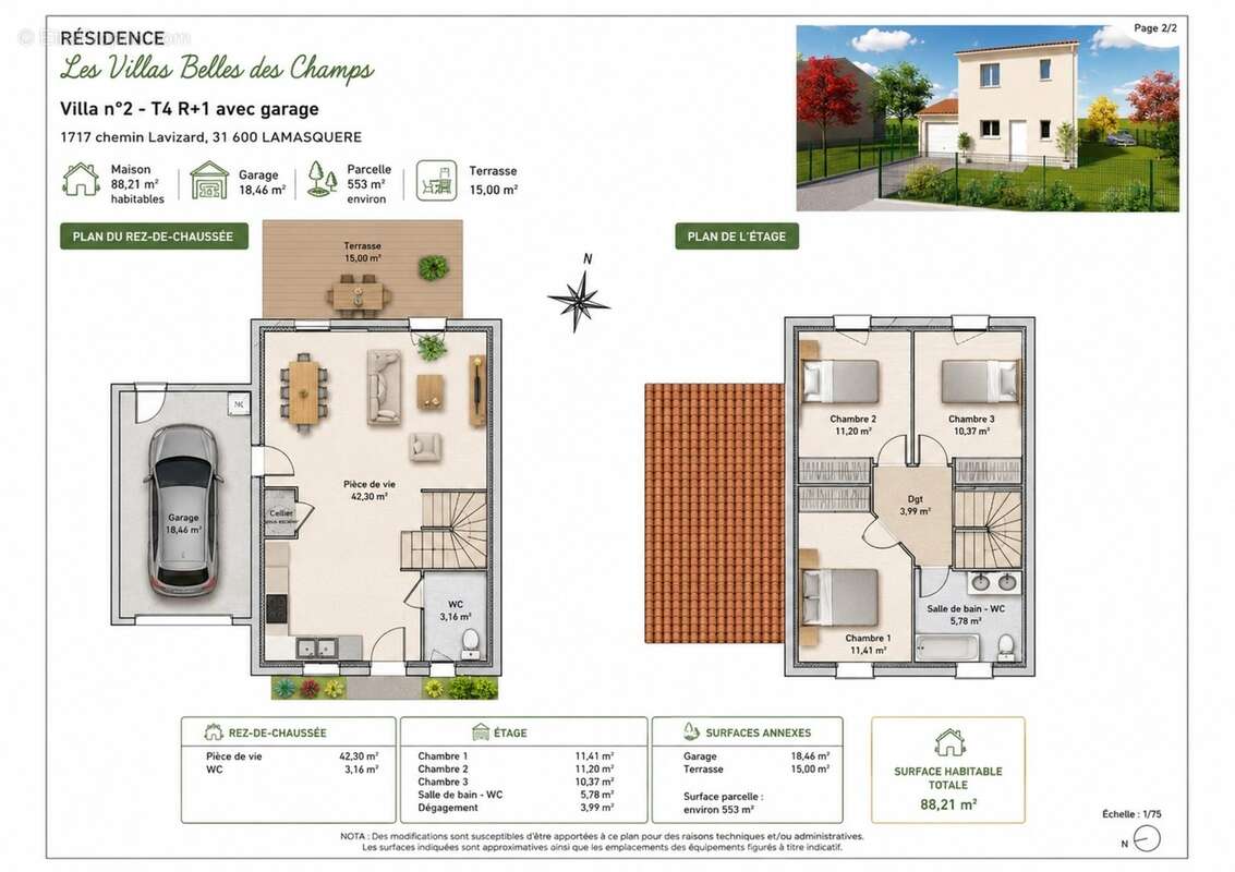Maison à vendre 4 pièces LAMASQUERE (31) - photo 8