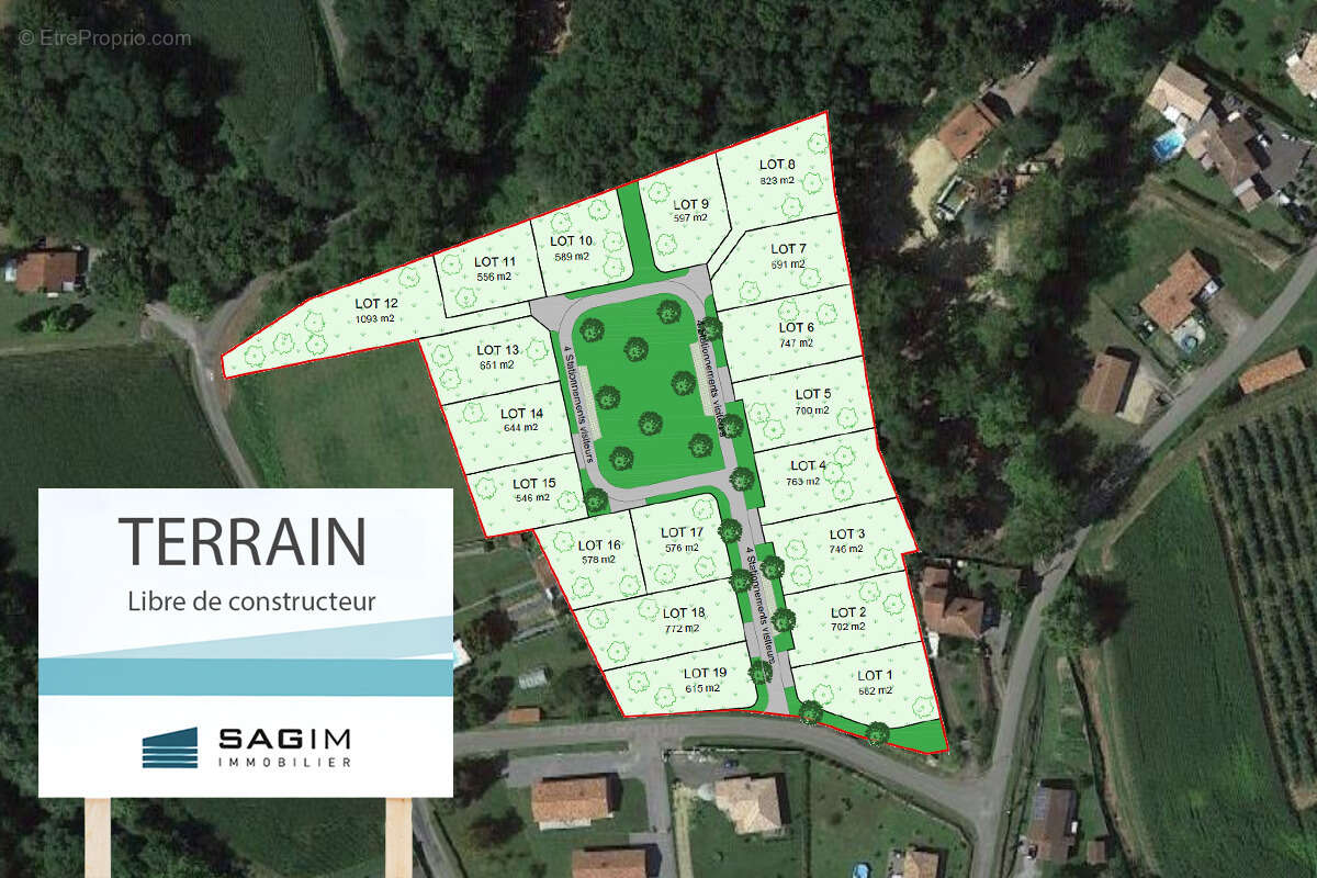 Terrain à CAUNEILLE