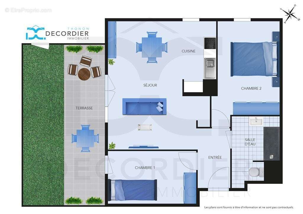 Thonon les bains appartement t3 - photo 3