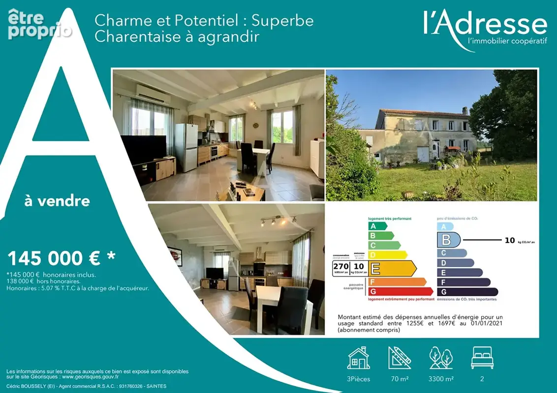 Charme et Potentiel : Superbe Charentaise à agrandir - photo 4