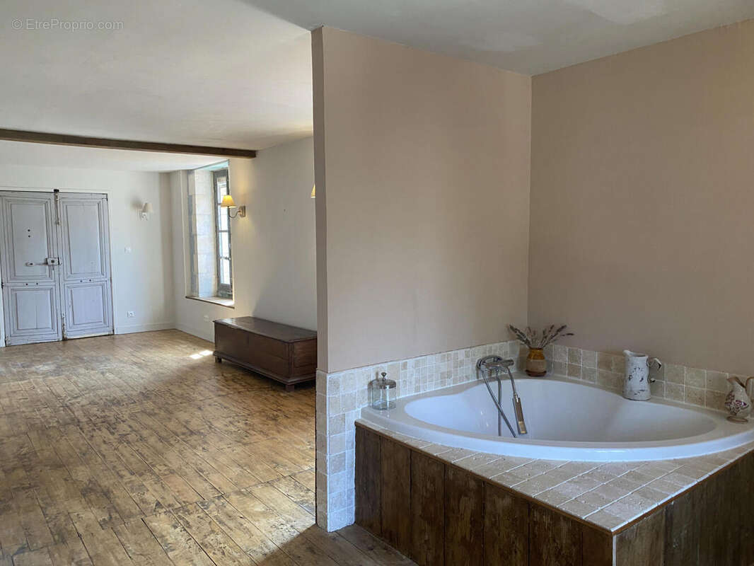 bedroom with ensuite - Maison à AUBETERRE-SUR-DRONNE