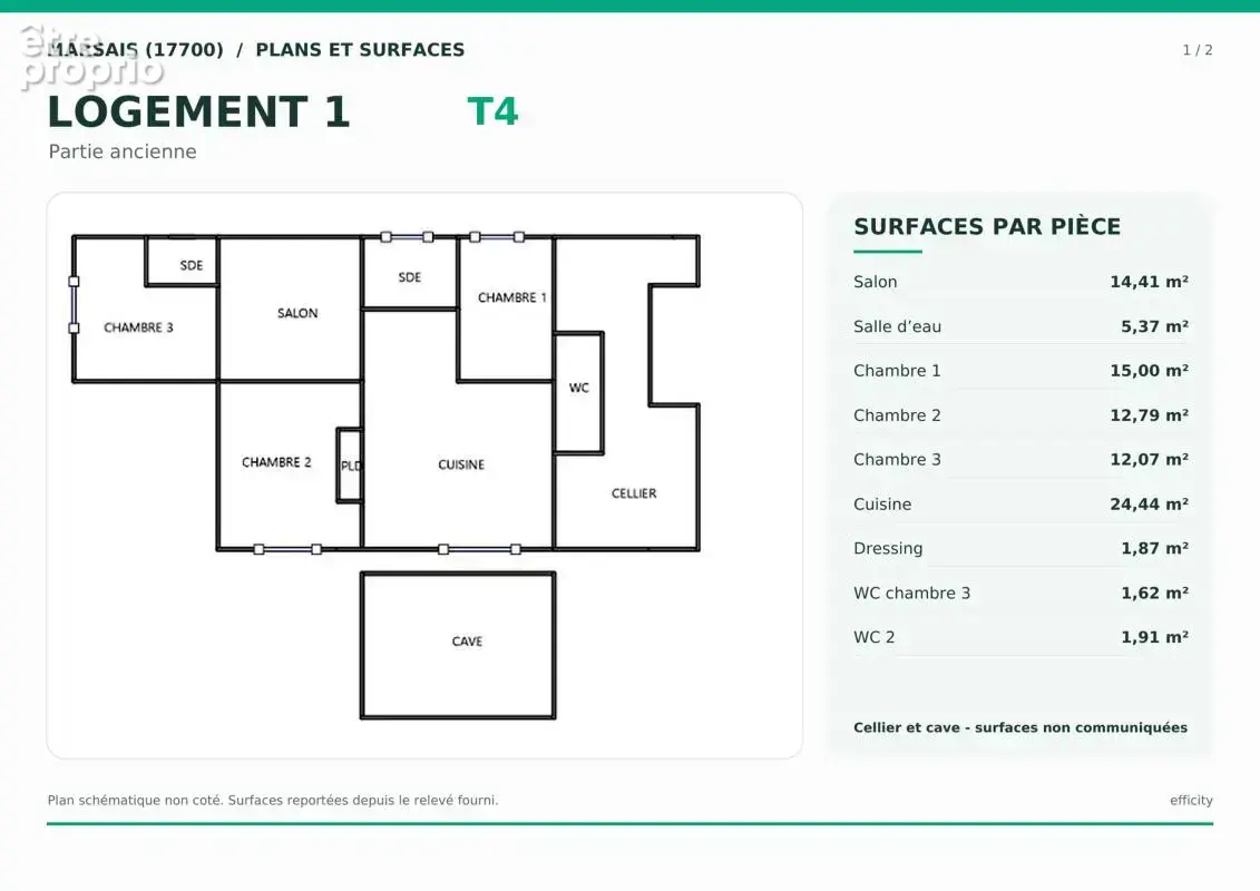 Maison 7 pièces 150 m² à vendre à Marsais (17700) - photo 20