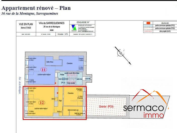 plan - Appartement à SARREGUEMINES