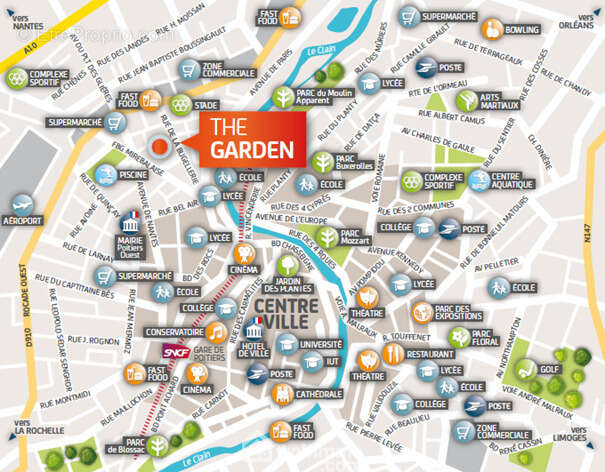 Proche du centre-ville et des axes principaux, - Appartement à POITIERS