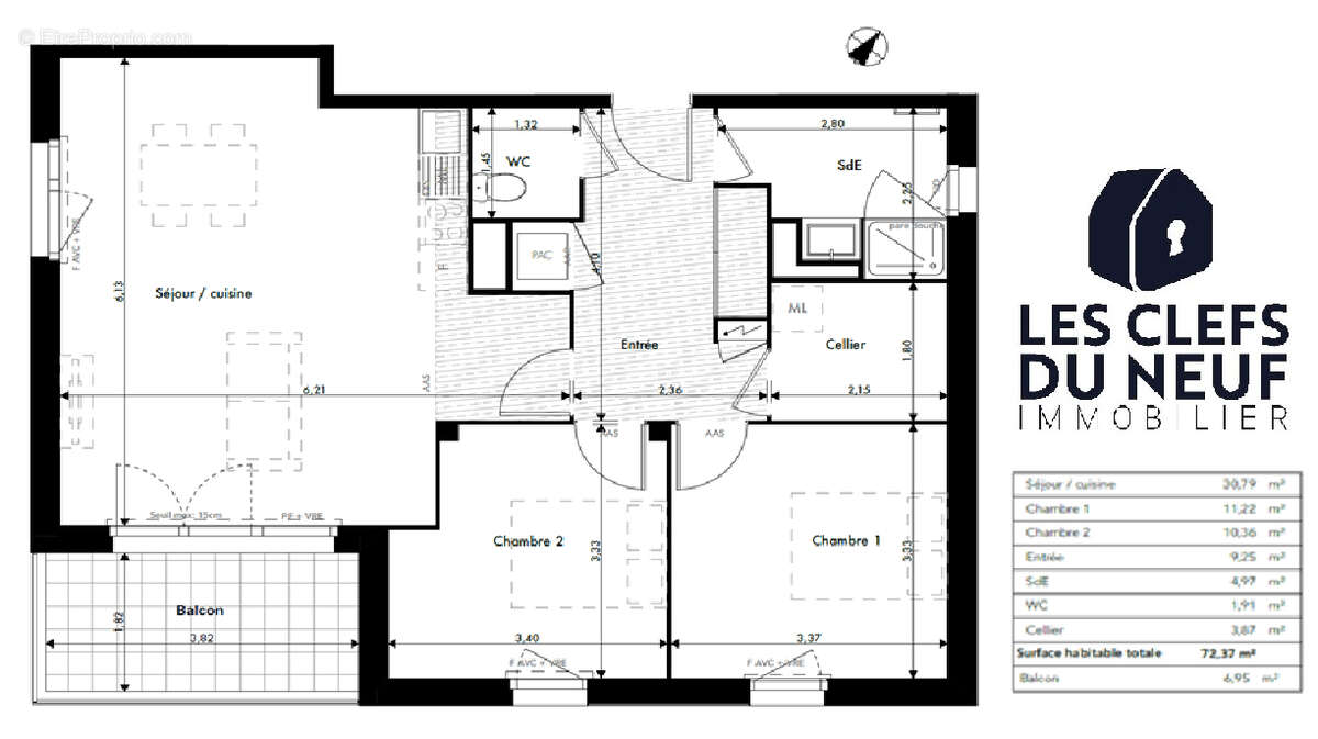 Appartement à RAMONVILLE-SAINT-AGNE