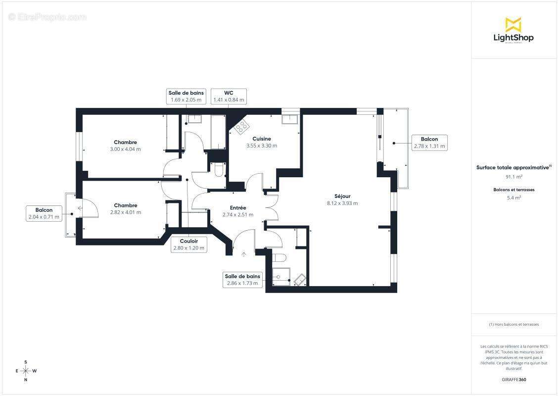 Appartement à LA GARENNE-COLOMBES