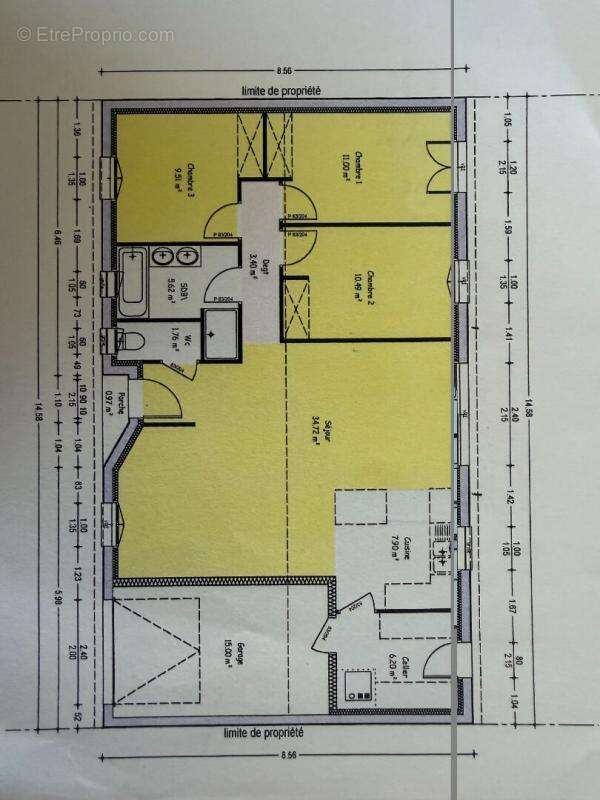 Maison Semussac 5 pièce(s) 92 m2 plain pied - photo 11