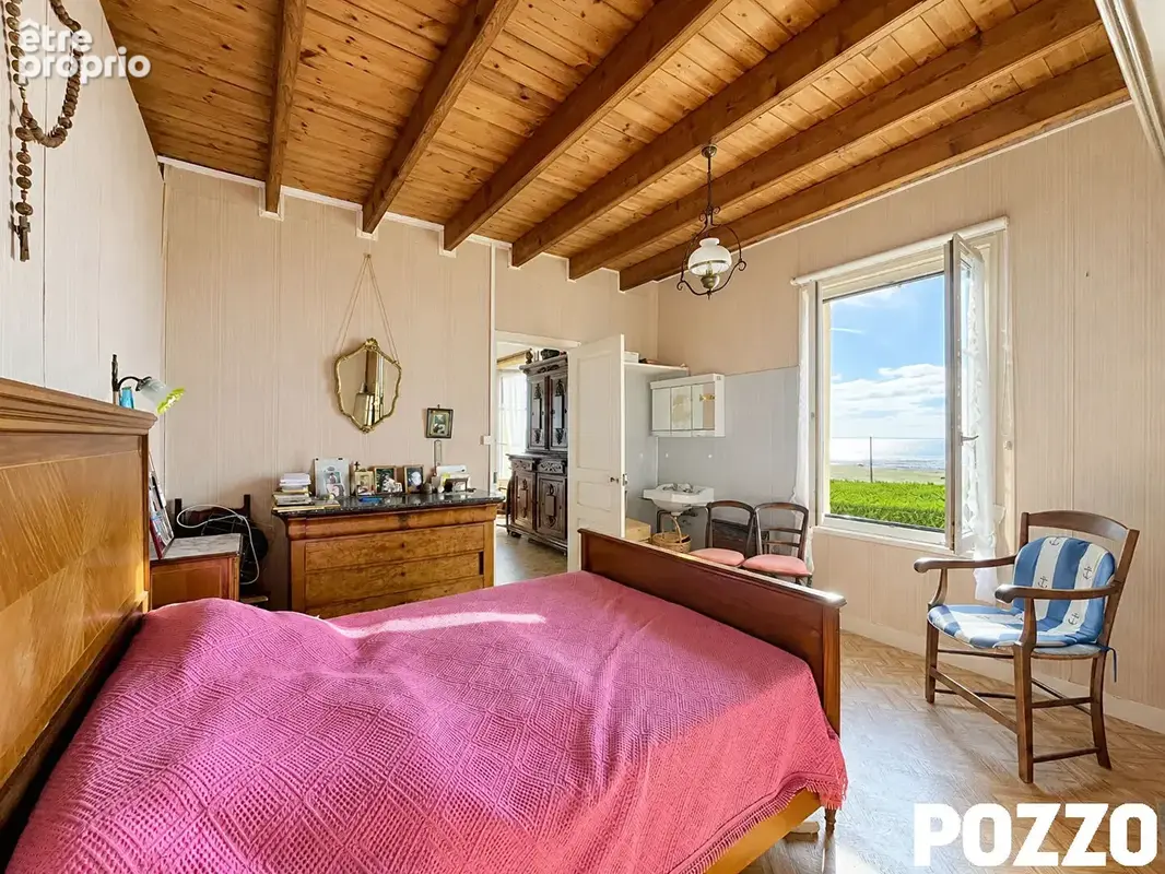Saint jean le thomas :  vue mer, vue mont saint michel, villa 144 m2 au calme, jardin, preau, garage - photo 8