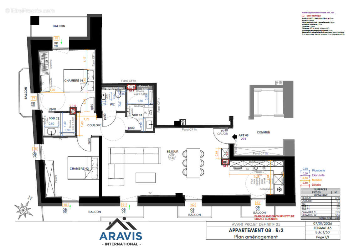 Appartement à LES VILLARDS-SUR-THONES