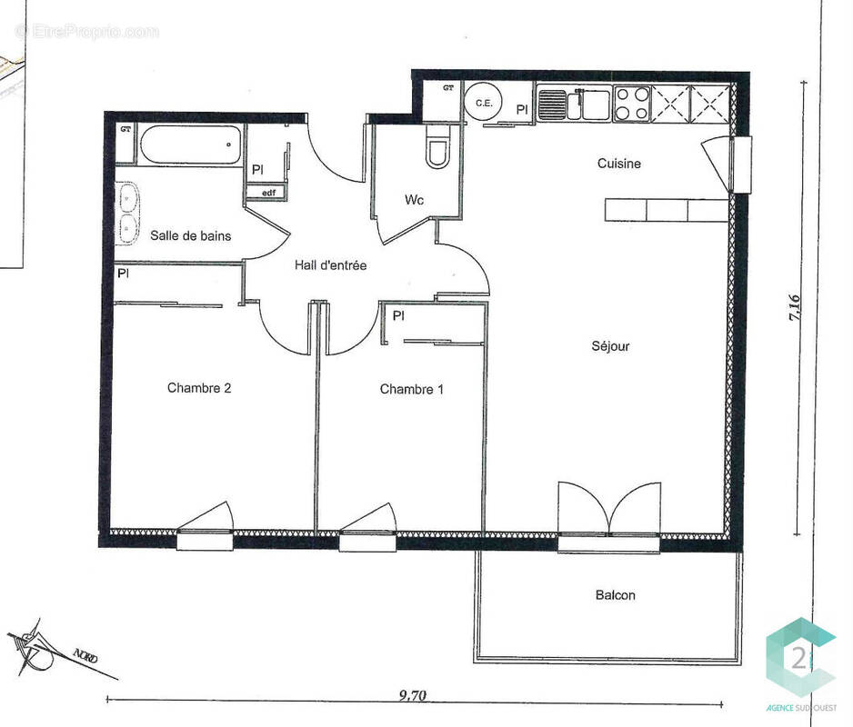 Appartement à CAZERES