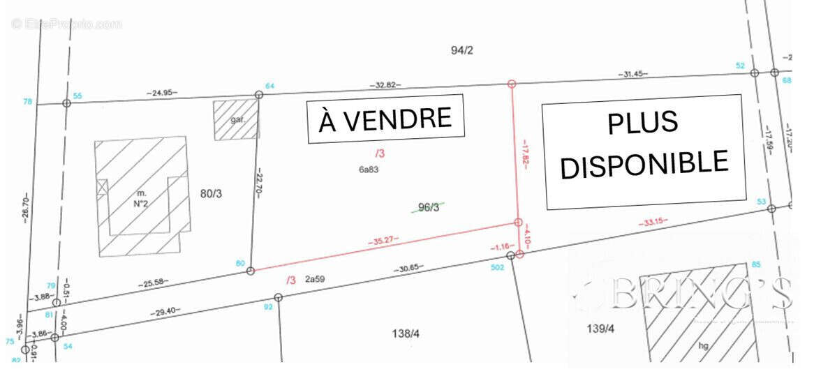 Projet division parcellaire - Terrain à ENSISHEIM