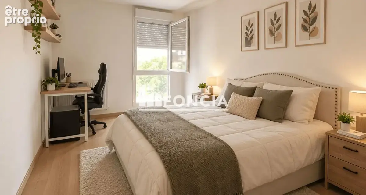 Appartement T2 45m2 avec balcon et parking - photo 4