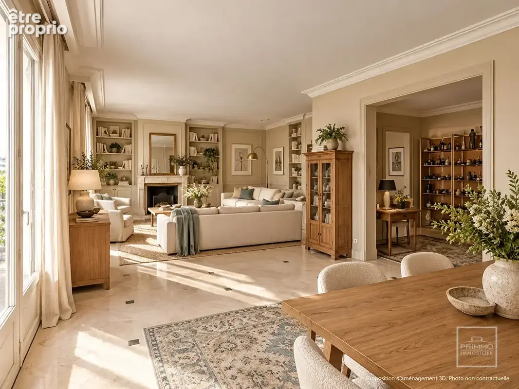 Lyon 6, prox. tete d'or, dernier etage, 165.40m², grand balcon de 21m² - photo 8