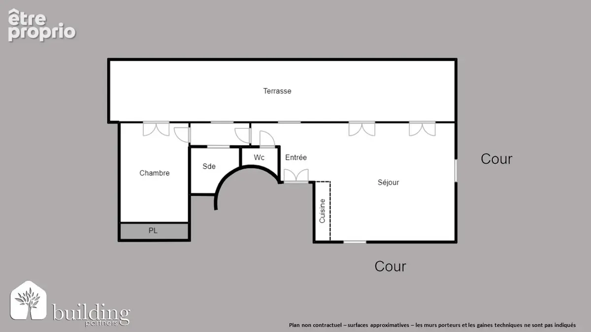 Poncelet Paris 17ème - Appartement 2 pièces 42 m² avec 25 m² de terrasse - photo 2