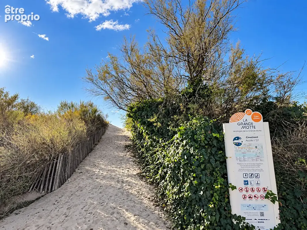La grande-motte ? le couchant  studio en première ligne, la plage à pied - photo 7