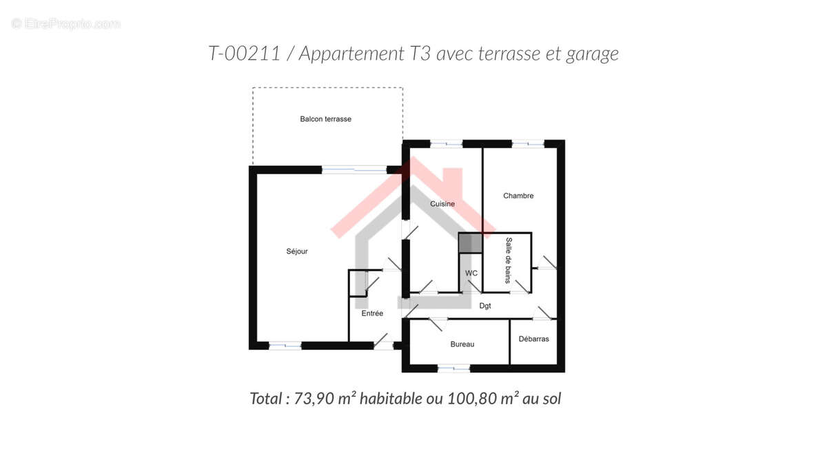 Appartement à LE MANS
