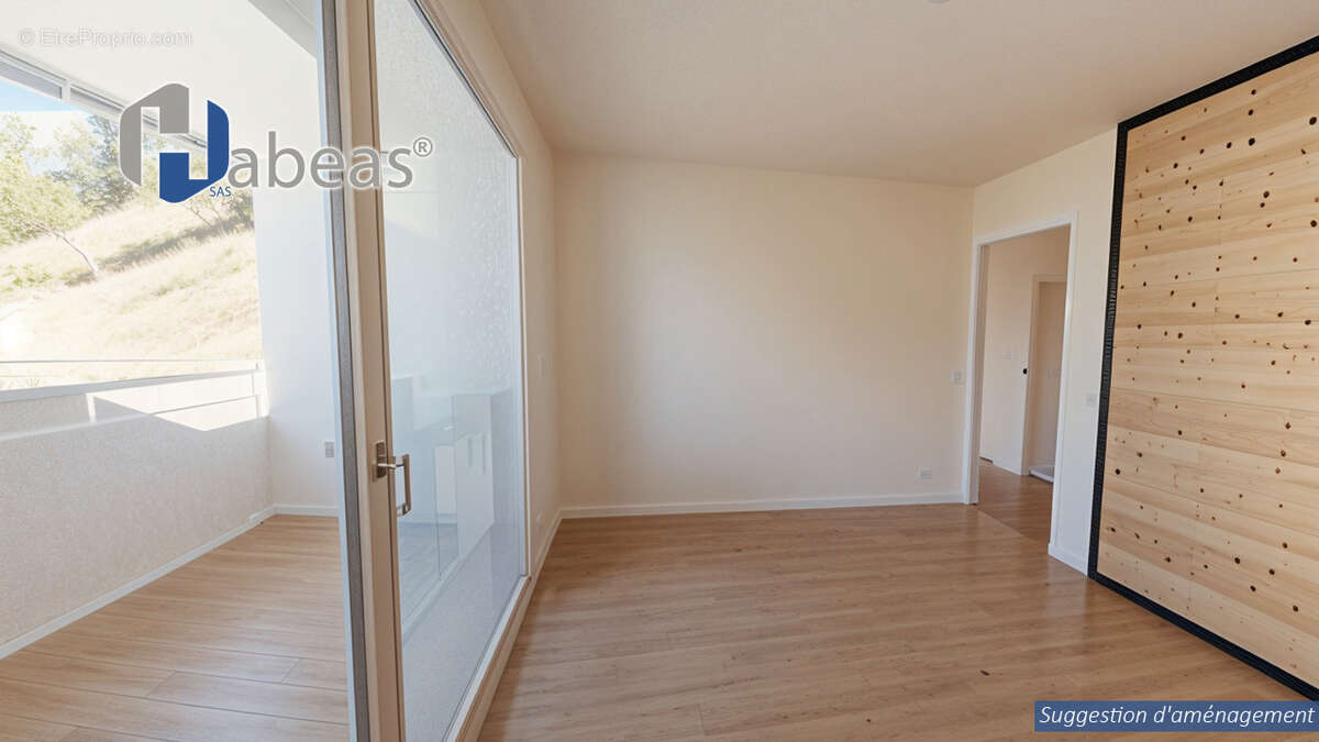 T3 avec 1 chambre plus 2 cabines , 64.83m², Balcon 5,58m², Casier à Ski, cellier - photo 2