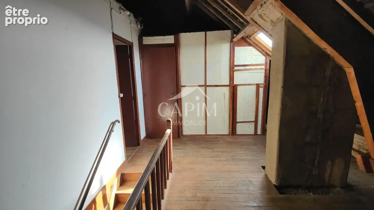 Maison de bourg en pierres, 105m² hab,179m² utiles, poss div 2 logements, 3 niveaux de 55 m², terrain  1400m² - photo 12