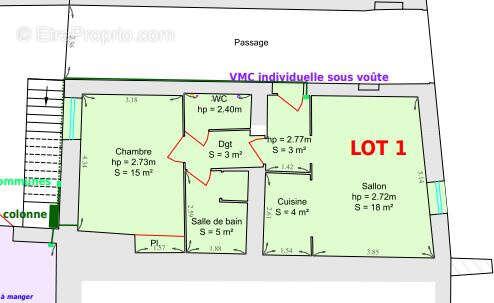Appartement à ALBIGNY-SUR-SAONE